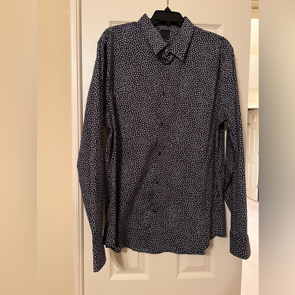 H&M Long Sleeve Printed Buttondown Extra Large Mens